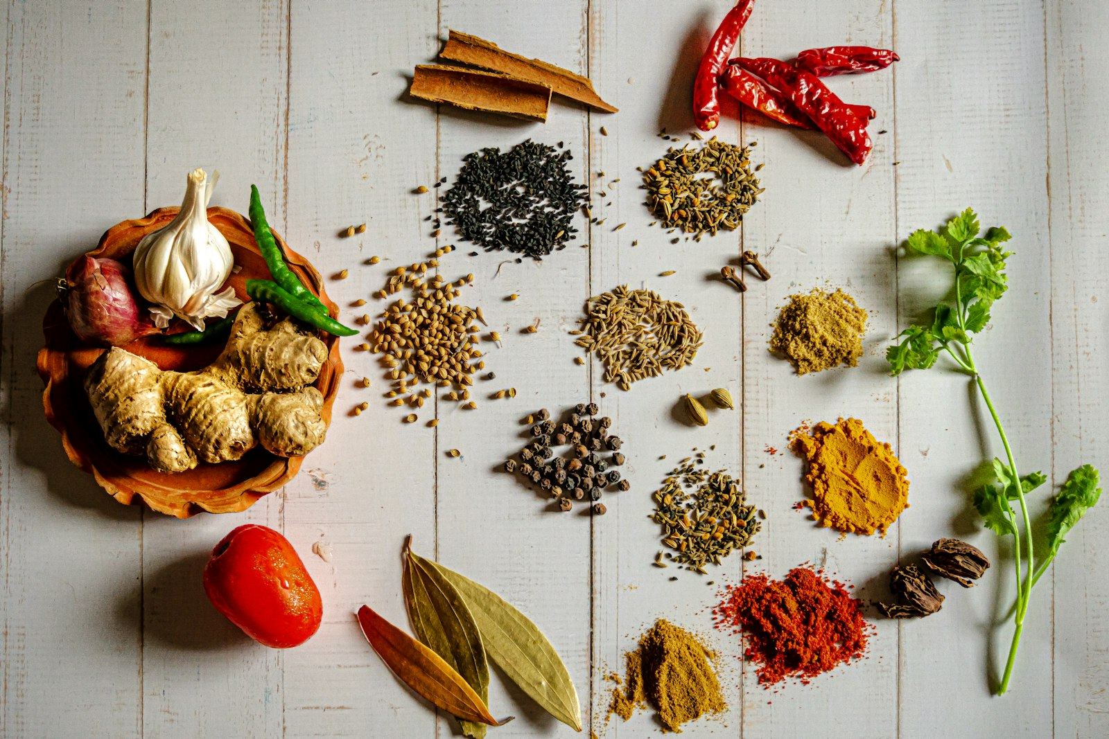 Assorted Indian spices